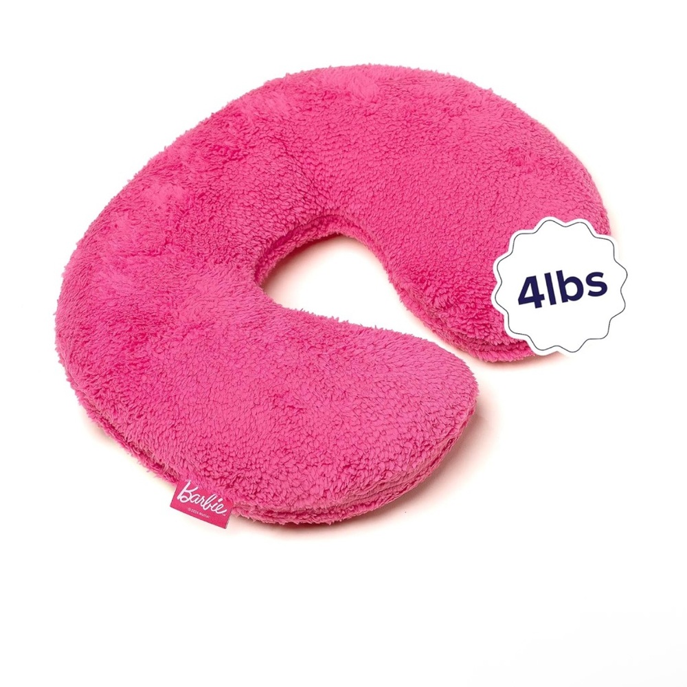 Gravity Weighted Neck Pillow for Sleeping, Barbie Edition (4lbs)